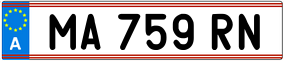 Trailer License Plate
